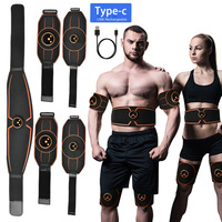 Abs Belt Abdominal Trainer EMS Muscle Stimulation Electric Exerciser Toning Belts For Leg Arm Workout Fitness Home Gym Equiment