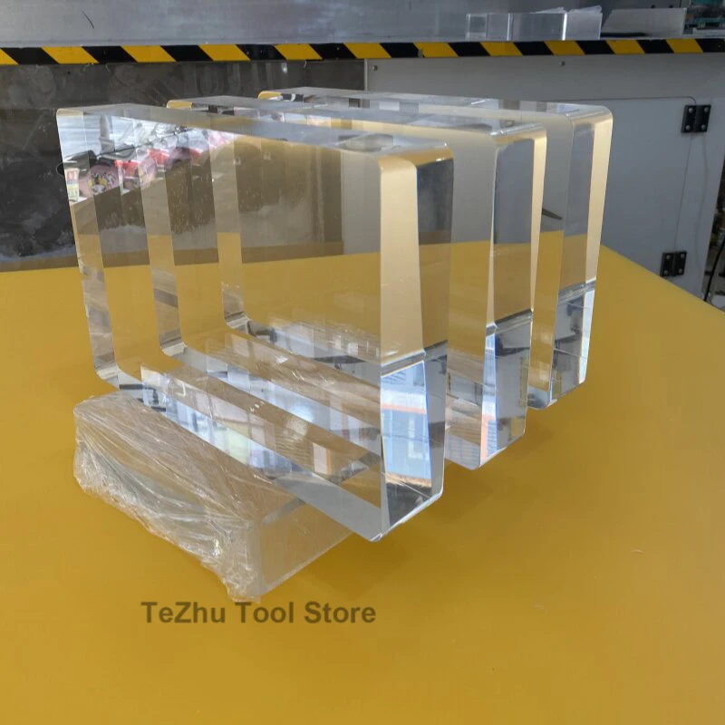 

1pc Highly Transparent Acrylic Block Jewelry Display Stand and Organizer for Cosmetics and Perfume Holder Little Doll Tray Box