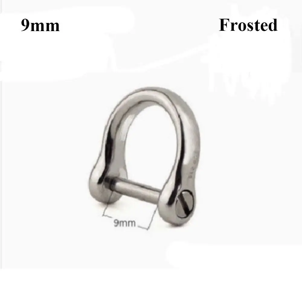 

4 Styles 9mm/13mm/17mm/21mm Solid Carabiner Stainless Steel High Quality Key Ring Screw Joint Connector Ourdoor tool