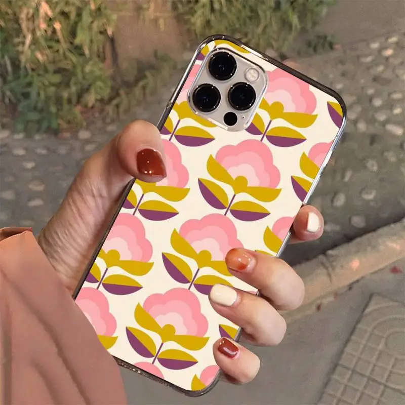 Multi Stem Orla Kiely Folio Phone Case For Iphone 7 8 Plus X Xr Xs 11 12 13 Se2020 Mini Mobile Iphones 14 Pro Max Case