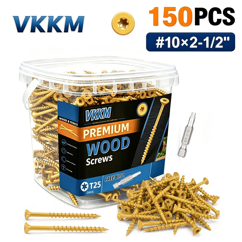 VKKM 150Pcs #10x2-1/2