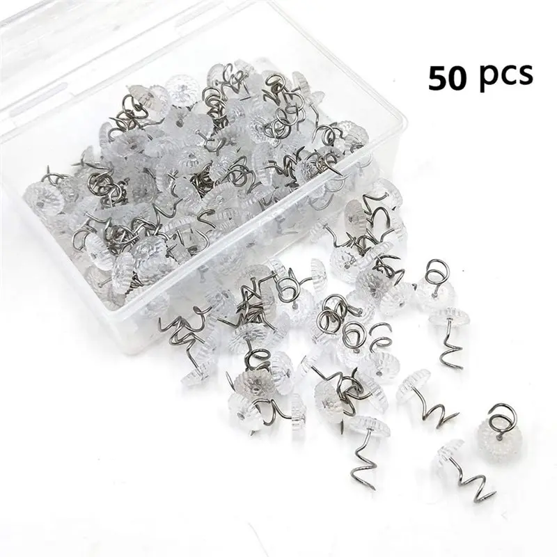 LUCKshopping Decorative Spiral Forage Nails 50Pcs-Tacks-Furniture Pins For Enhanced For Home Aesthetic Appeal Sofa