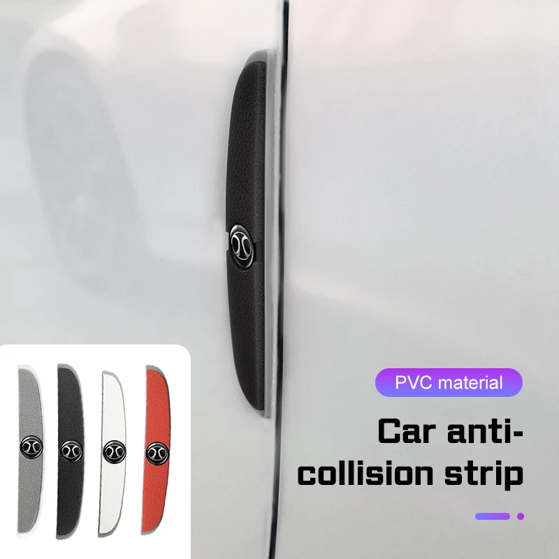 ل BAIC بكين سينوفا X7X25 X35 X55 X65 BJ20 EV5 BJ40 BJ80 4 قطعة باب السيارة المضادة للتصادم قطاع مرآة الرؤية الخلفية حماية ملصقات #1