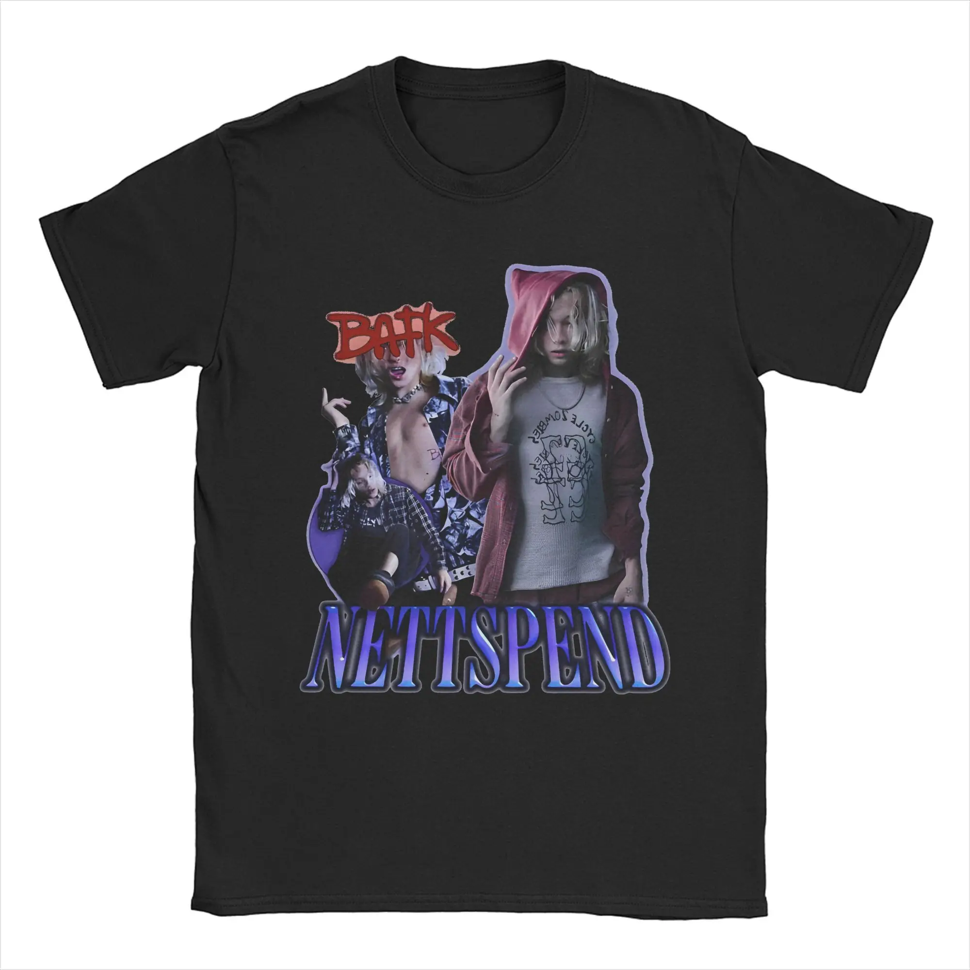 

Nettspend Bafk Retro Design T-Shirt for Men Women Funny 100% Cotton Tees Round Collar Short Sleeve T Shirt Printing Clothes