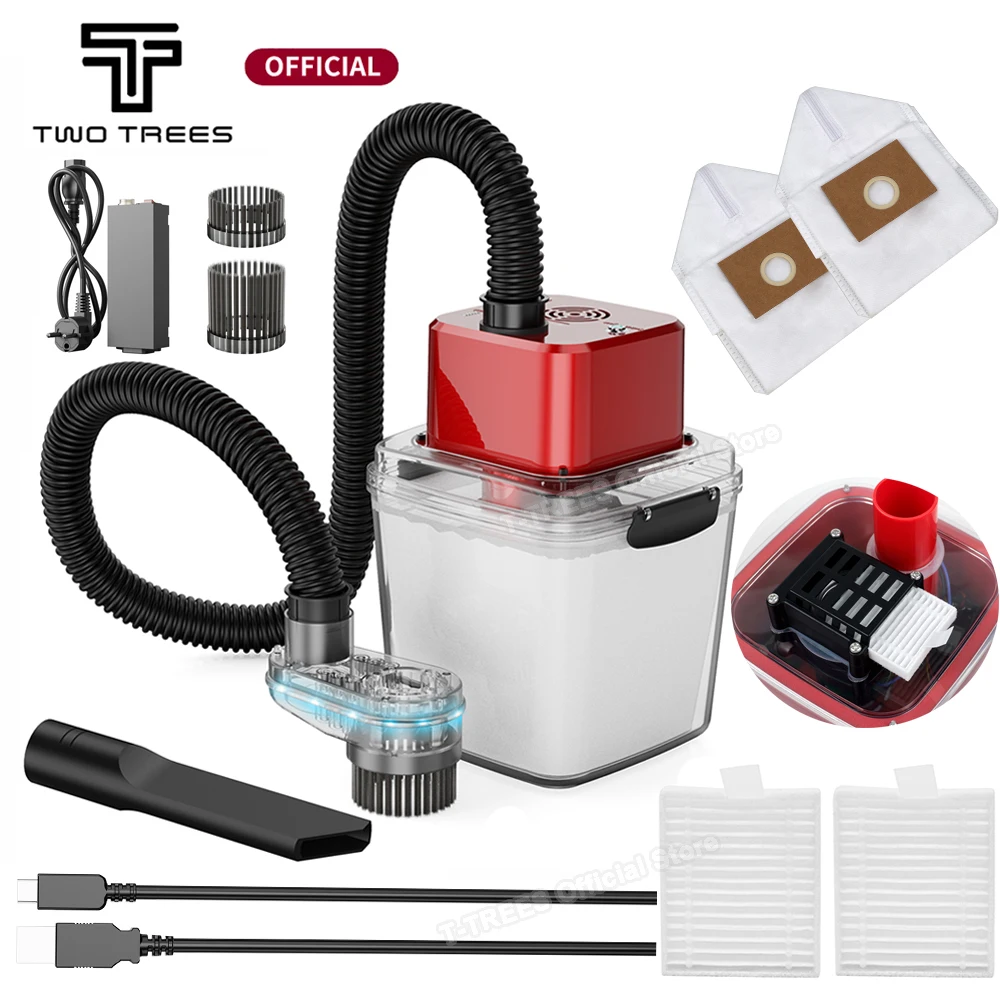 Twotrees M1 Vacuum Cleaner Spindle 50000RPM Filtering Purifying Device Dust Cover Spindle Brush for CNC Engraver TTC450pro Parts