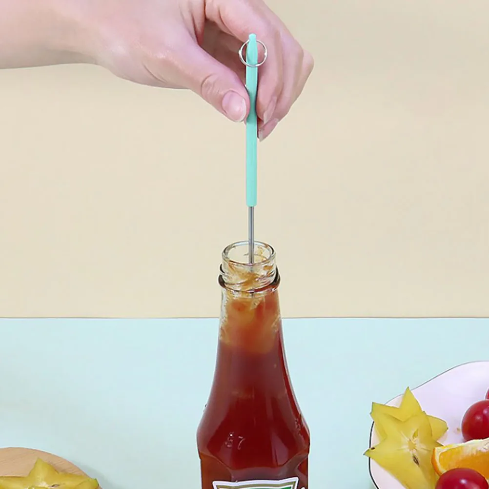 

Mini Silicone Spatula Scraper Kitchen Telescopic Butter Sauce Cream Tool Jar Scoop Small Practical Baking Dessert