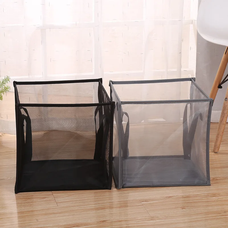 

Household Foldable Dirty Clothes Basket Magic Dirty Clothes Blue Underwear Storage Bag Daily Necessities Laundry Organizer