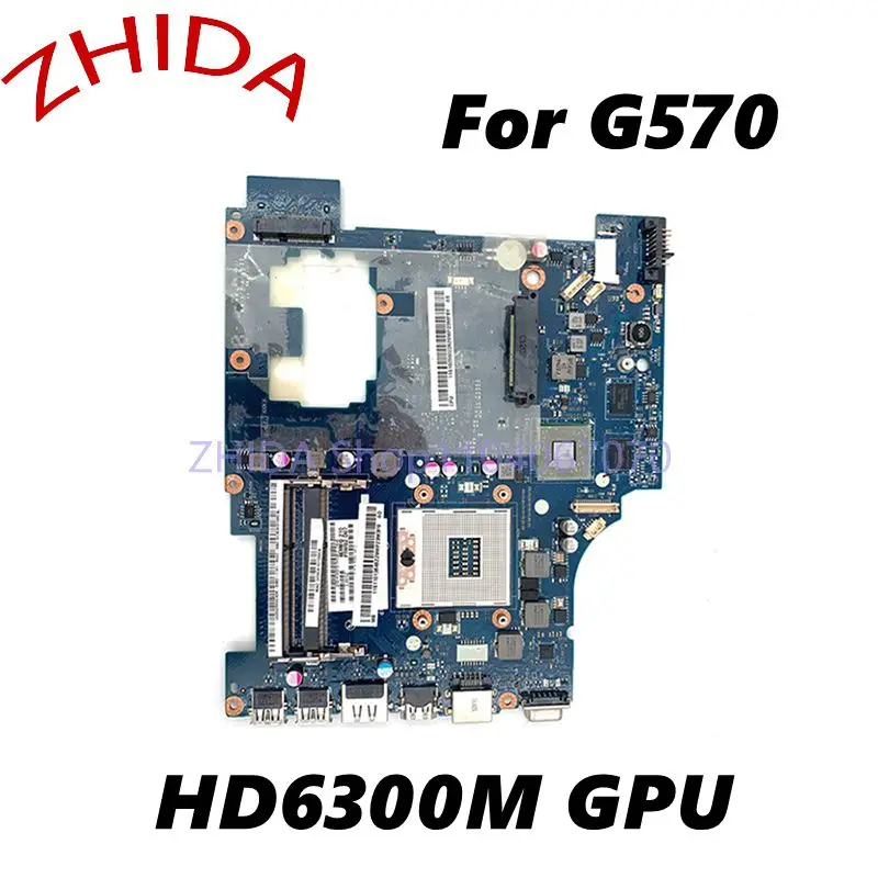 For Lenovo G570 Laptop Motherboard HM65 DDR3 HD6300M Video card MAIN BOARD PIWG2 LA-6753P full tested