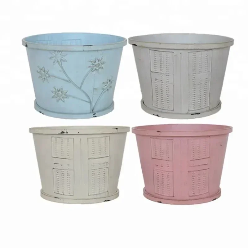 Newborn Posing Metal Bucket Metal Pail  Photograph Props Vintage Baby Bucket Basket Newborn Prop