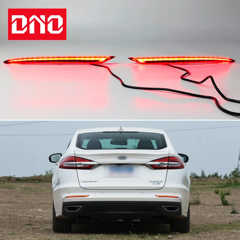 

Car LED Rear Bumper Lamps For Ford Mondeo Fusion 2019 2020 Brake Light Turn Signal Backup Reflector Lamp Taillight Car Fog lamp