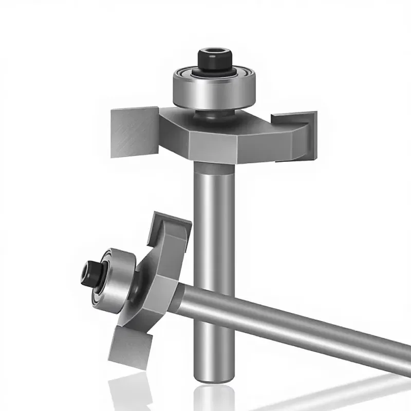 CNC Compatible Metal Ball Bearing Straight T-Slot Cutter for Engraving Machines-Woodworking Milling & Trimming Cutter Head