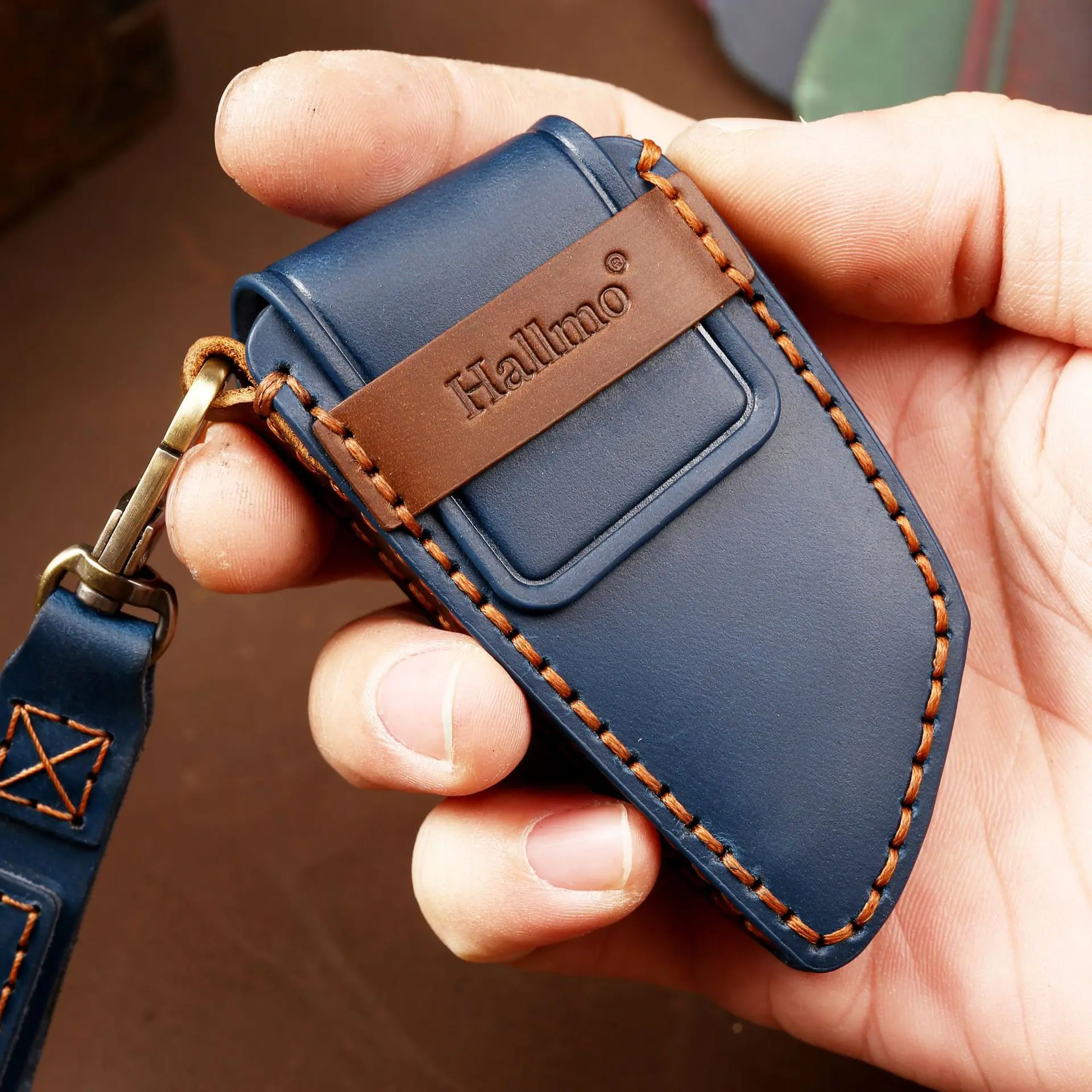 Key Case for Car Luxury Leather Fob Keychain Accessories For BMW CAS4 CAS1 1 2 5 7 Series X1 X3 X5 X6 X5M X6M Holder Keyring