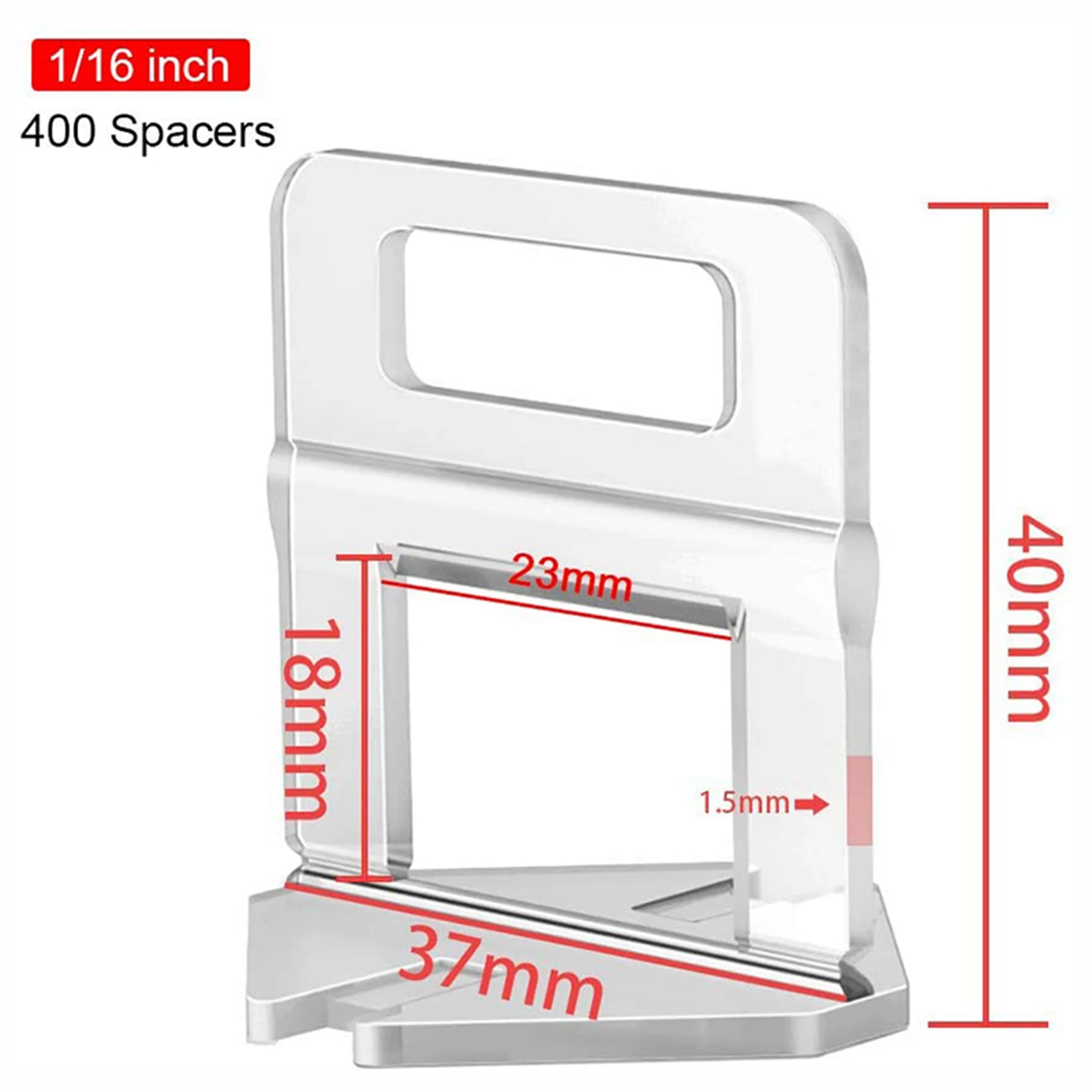 ABRW-1200 Pz Sistema di livellamento delle piastrelle Clip 1,5 mm Piastrelle fai da te Livellatore Distanziatori Sistema di livellamento delle piastrelle per piastrelle professionali