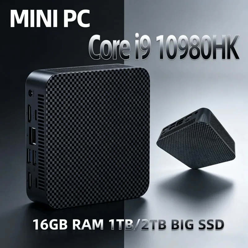 Flagship 2026 Latest Mini PC Core i9-10980HK 8&16GB RAM SSD 4K WiFi6 BT5.2 Business Student Computer