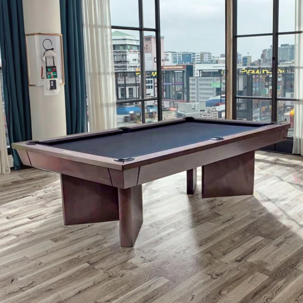 Pool Table 7ft 8ft 9ft Solid Wood Jiujiang 1 Inch Slates Slab Billiard Pool Table Retro Style Billiards Table for Home