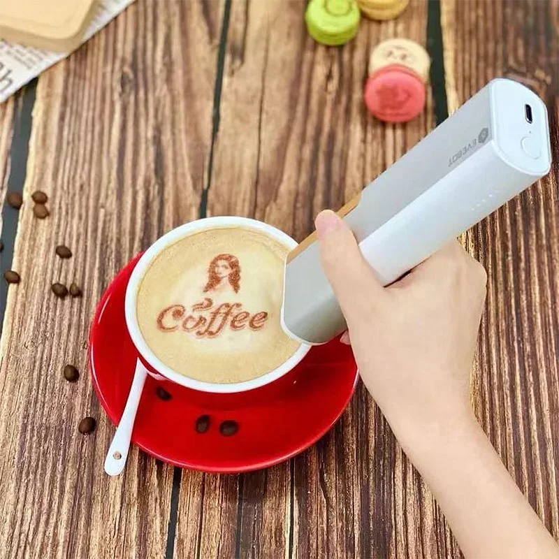 Handheld Diy Edible Ink Food Printer 3D Food Printer Pen Coffee Latte Art Chocolate Printer