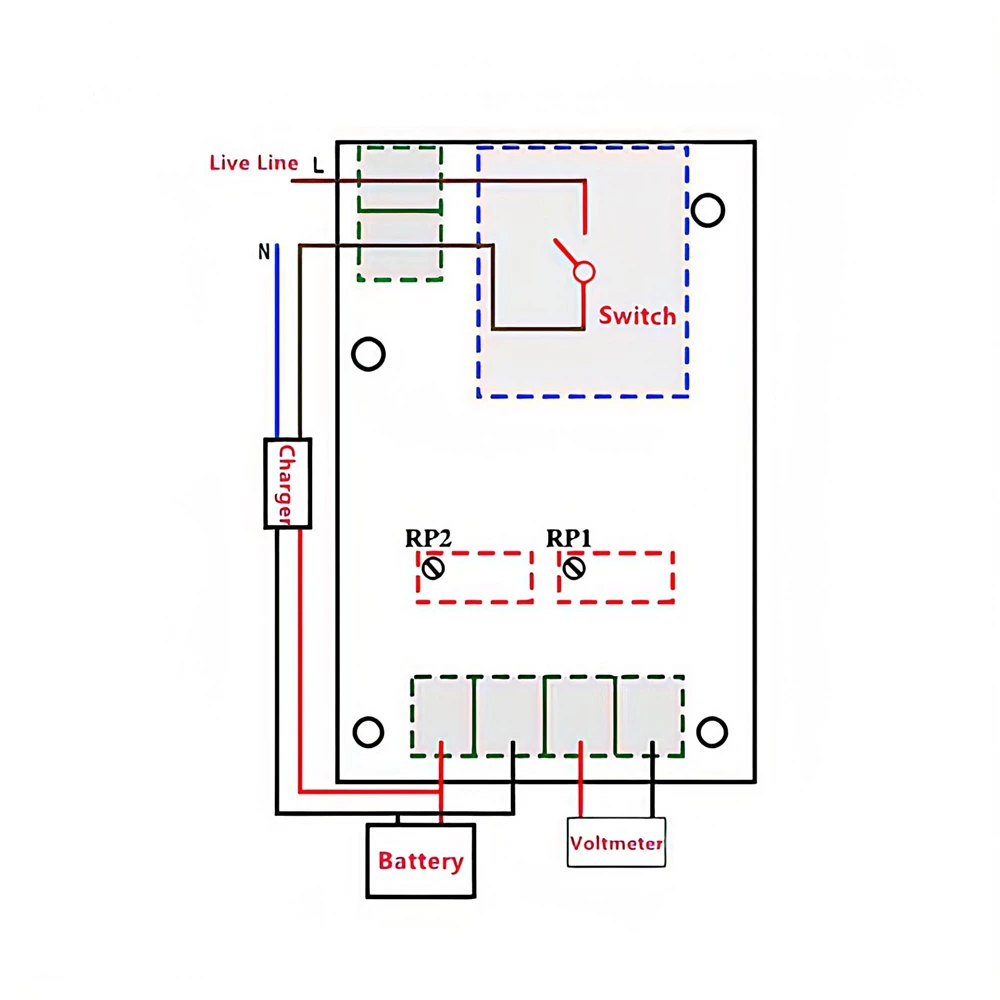 XH-M601 Intelligent Charger Power Control Panel Automatic Charging Power 12V Battery Charging Control Board