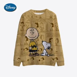 Snoopy Cartoon Anime Women's Hoodie Spring and Autumn Edition O-neck Hoodie 2024 New Super Large Sportswear Top