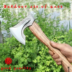 War axe, wood chopping, hand forging, woodworking, mountain carving, outdoor axe, Niman axe, camping hand axe