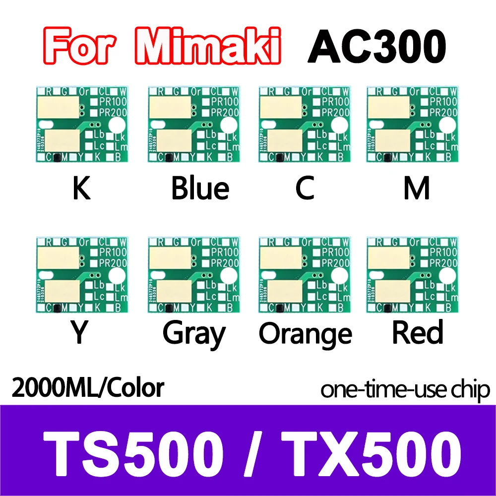 2000ML AC300 AC 300 Ink Bottle disposable chip for Mimaki TS500 TX500