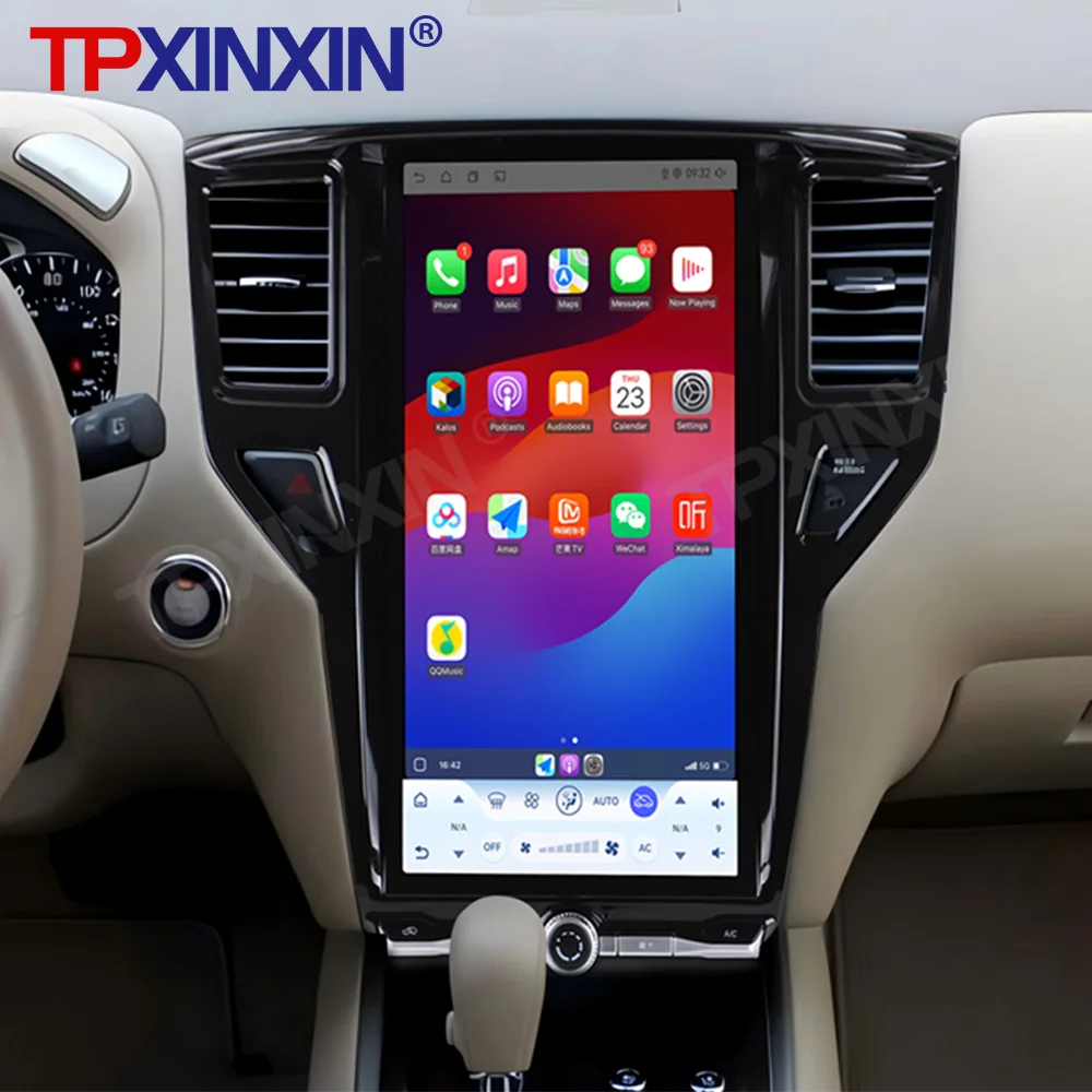

Android 14 Auto Carplay 14,8-дюймовый мультимедийный плеер для Nissan Pathfinder 2016-2021, автомобильное радио, GPS-навигация, стерео головное устройство DSP