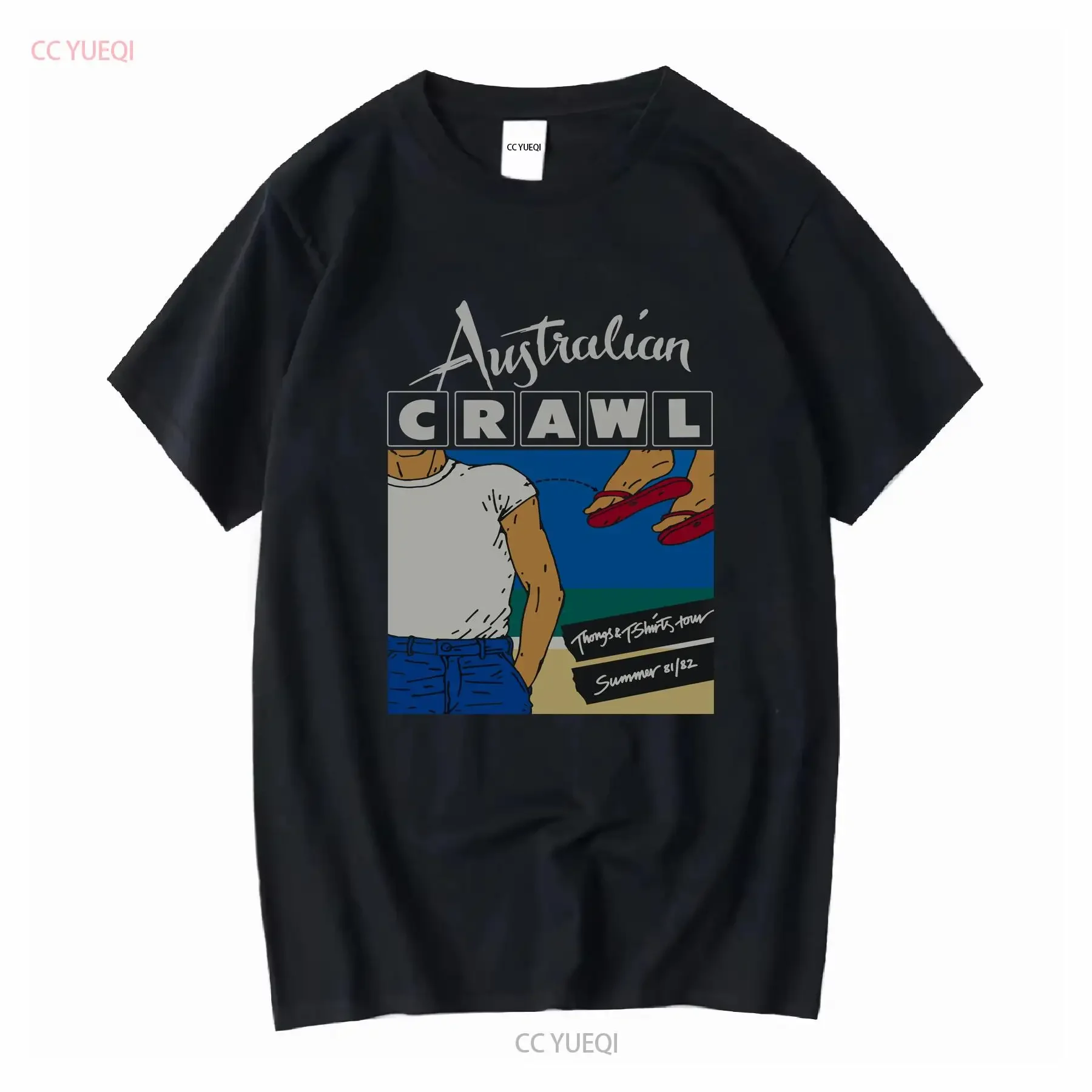 AUSTRALIAN CRAWL BAND For Fan S to 5XL T shirt GC1420 long or short sleeves vintage Washed Stretched Comfortable fashion