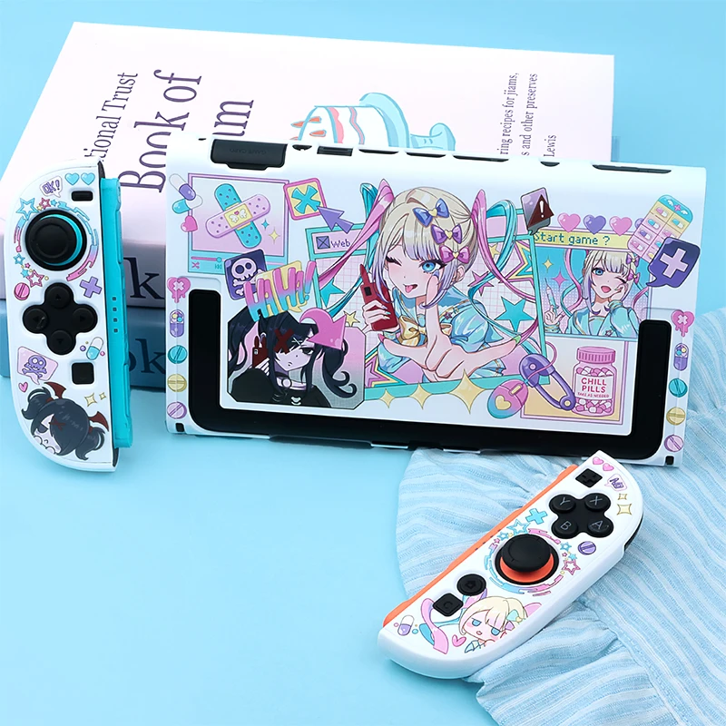 Etui ochronne Kawaii Girls kompatybilne z Switch 2, twarda, smukła obudowa PC z możliwością dokowania, zaprojektowana dla Nintendo Switch 2. — zdjęcie produktu 5