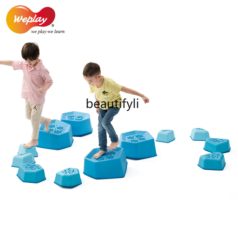 Kindergarten early education children sensory integration training equipment stepping on balance stone toys