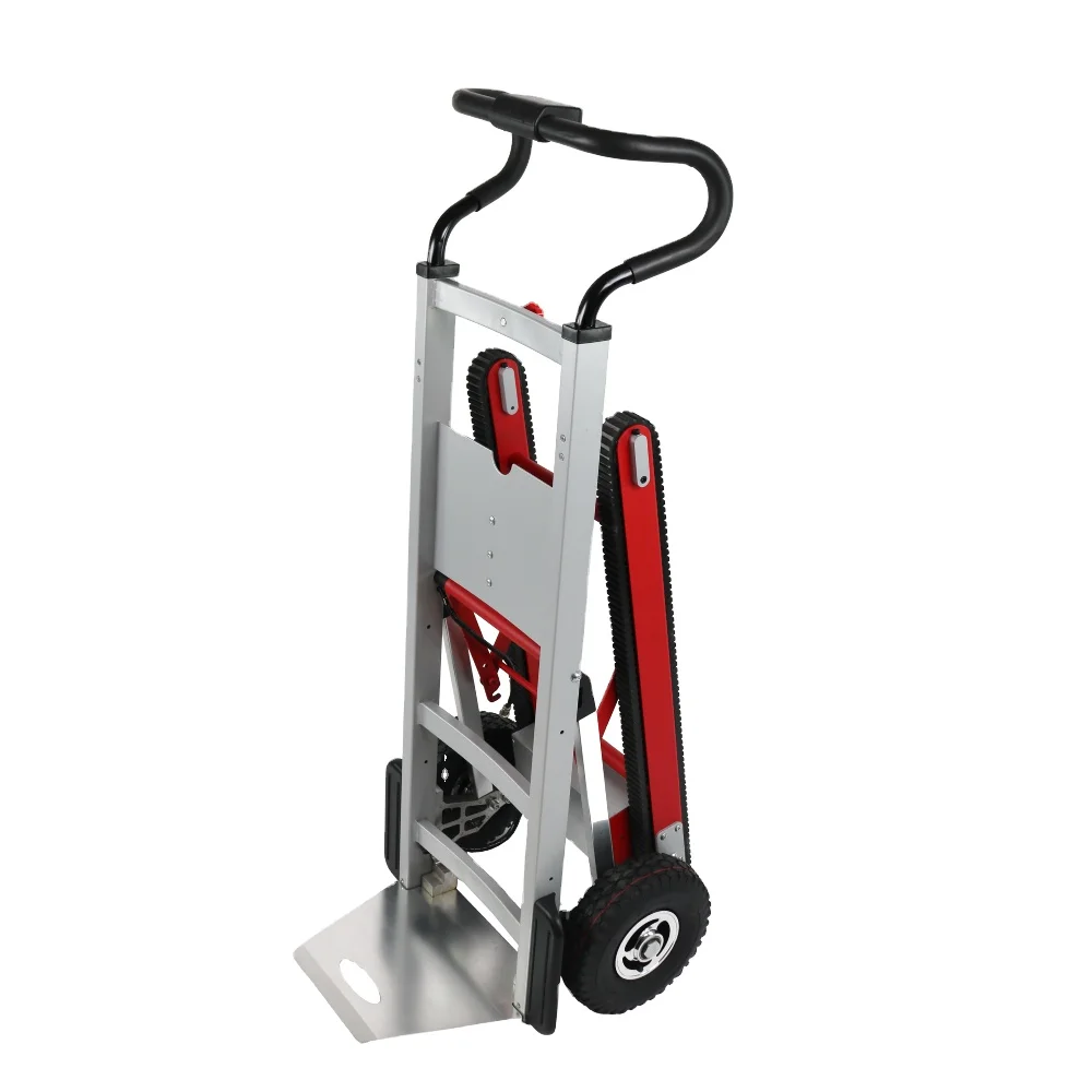

Портативная аккумуляторная подъемная тележка для скалолазания, складная электрическая тележка для лестницы, грузовая алюминиевая тележка