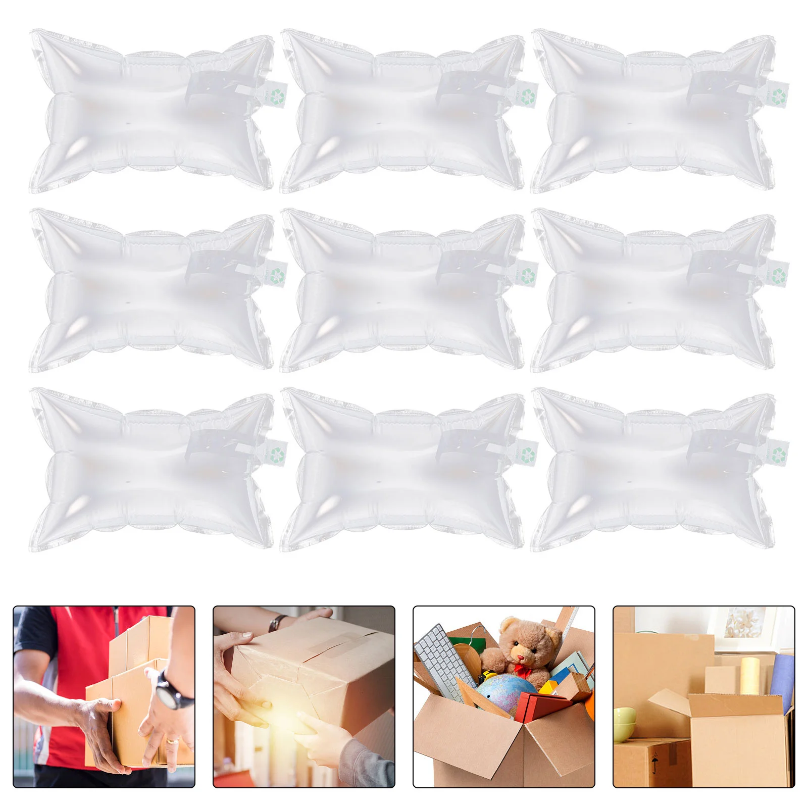 30 PCS Air Cushion Filling Bag Toy Stuffing Bubble Practical Travel Transparent Inflated Packaging Balloons