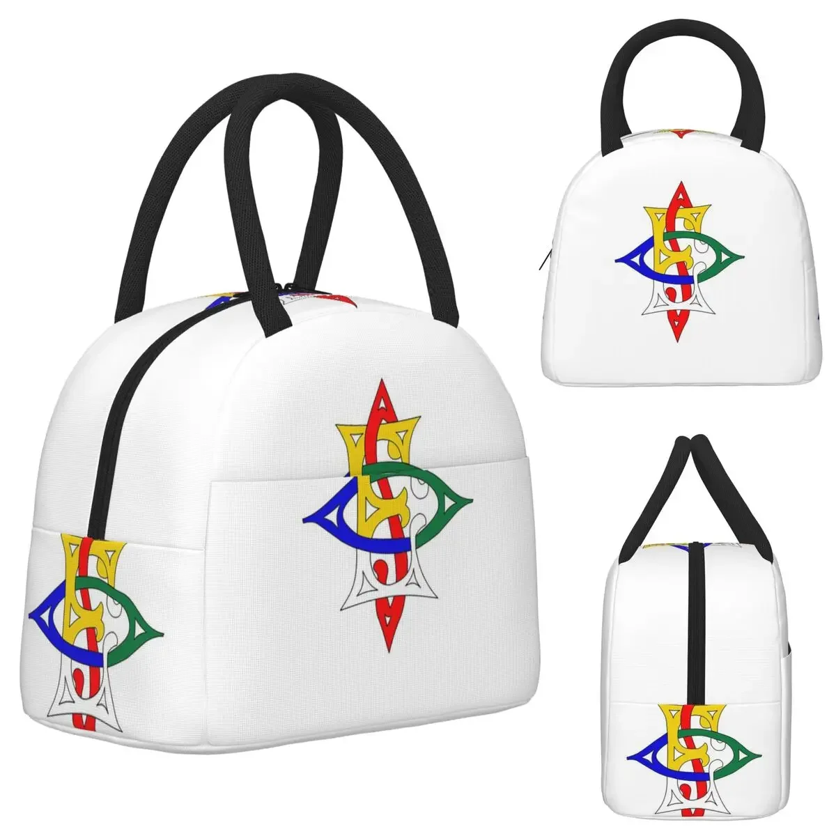 Order Of The Eastern Star Logo OES Insulated Lunch Bag for Women Office Cooler Thermal Tote Leakproof Lunch Boxes Container