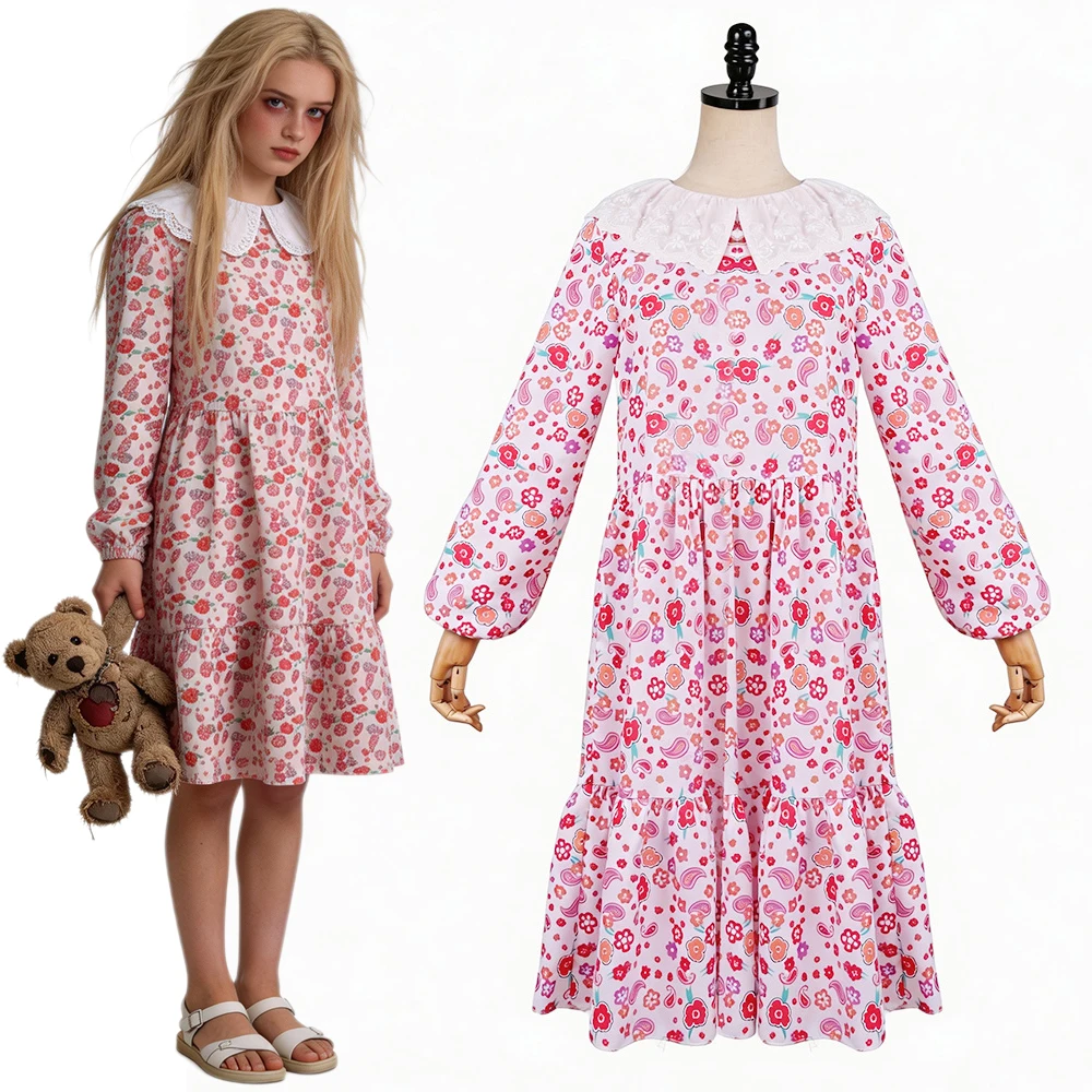 

2026 Silent Hill Laura Cosplay Floral Dress Fantasia Costume Movie Return to Silent Hill Laura Women Halloween Cos Outfits Suit
