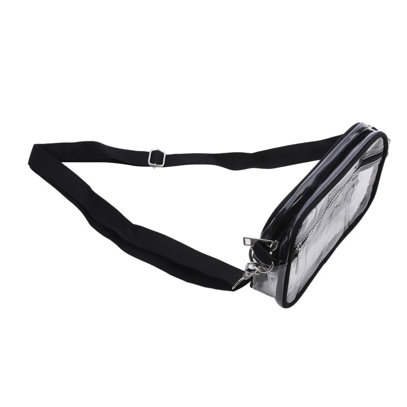Klare Damen-Umhängetasche, Stadion, PVC, Konzert, transparente Geldbörse, einfache Umhängetasche mit Vordertasche, lässige Handtasche – Detail 1