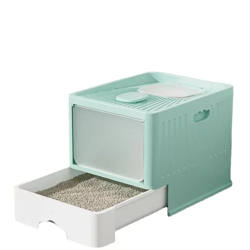 

Увеличение места, песочница, защита от запаха кошек, снаружи, всплеск, ящик для кошачьего туалета, дизайн ящика, товары для кошек, педаль с песком, туалет для кошек