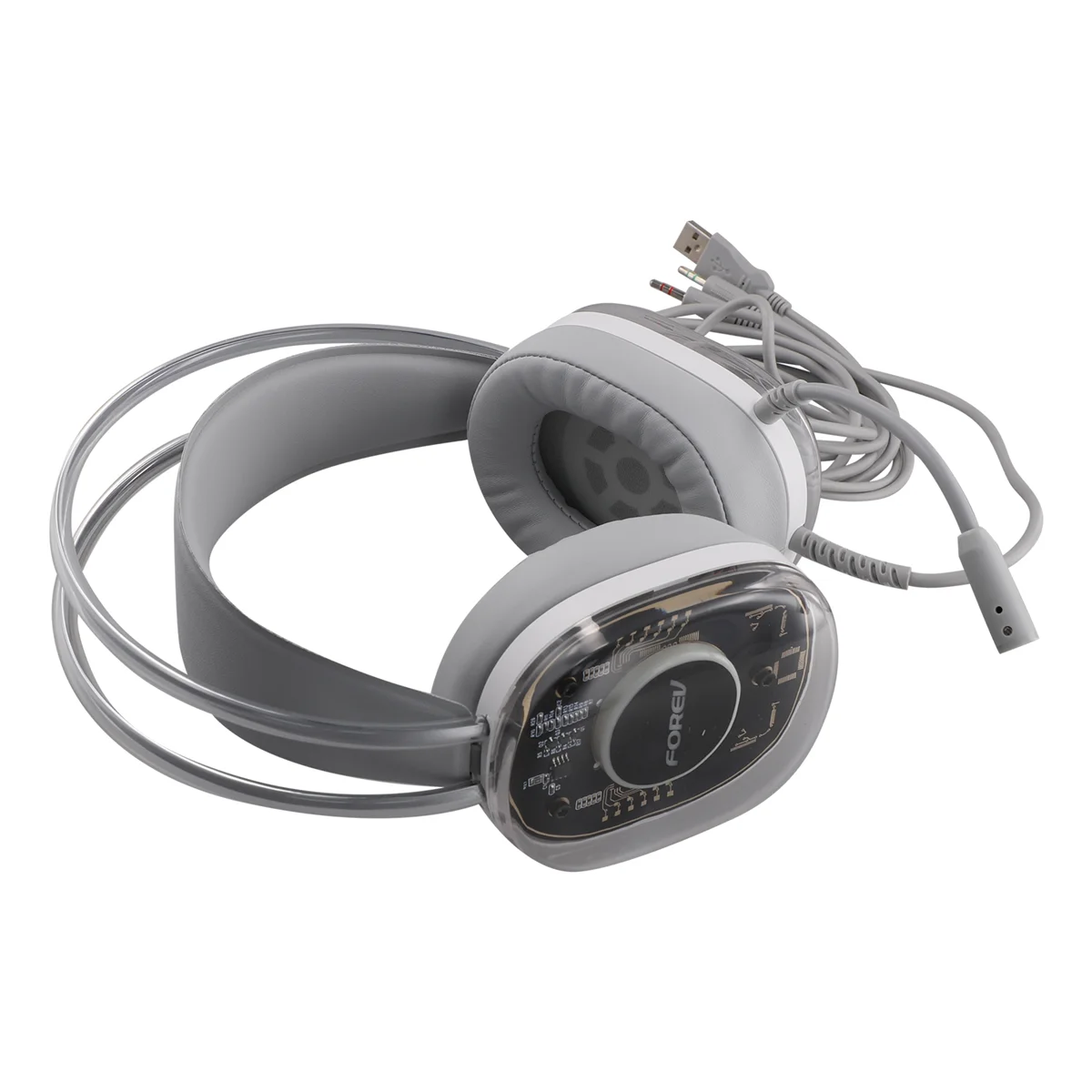 FOREV-Casque de jeu filaire Showisdom, casque 5.1 canaux, écouteur basse, sauna, téléphone avec micro pour ordinateur PC