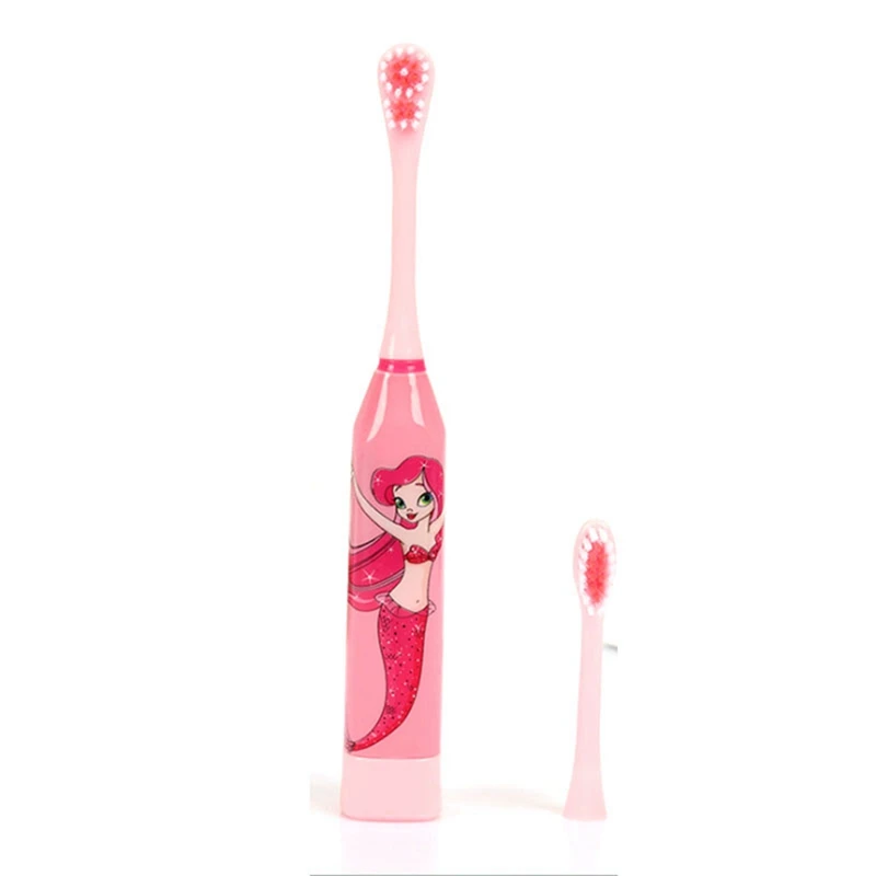 For Children Sonic Electric Toothbrush Cartoon Pattern With Replace The Tooth Brush Head Ultrasonic Toothbrush