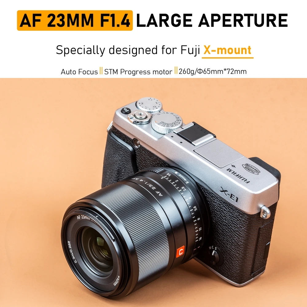 Viltrox 23 مللي متر F1.4 عدسة التركيز التلقائي لسوني E ZV-E10 FX3 A6700 FX30 Fujifilm X Canon EOS M جبل الكاميرا