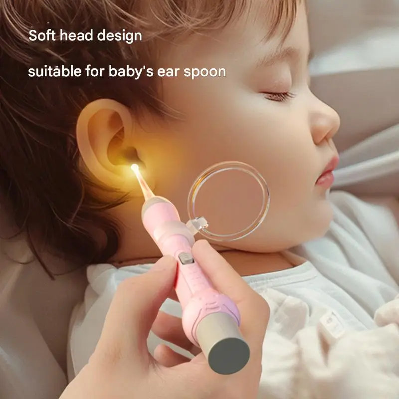 

Earwax Removal Tool Gentle Ear Cleaning Tools with LED Light Ear Cleaner for Adults and Children Health Care
