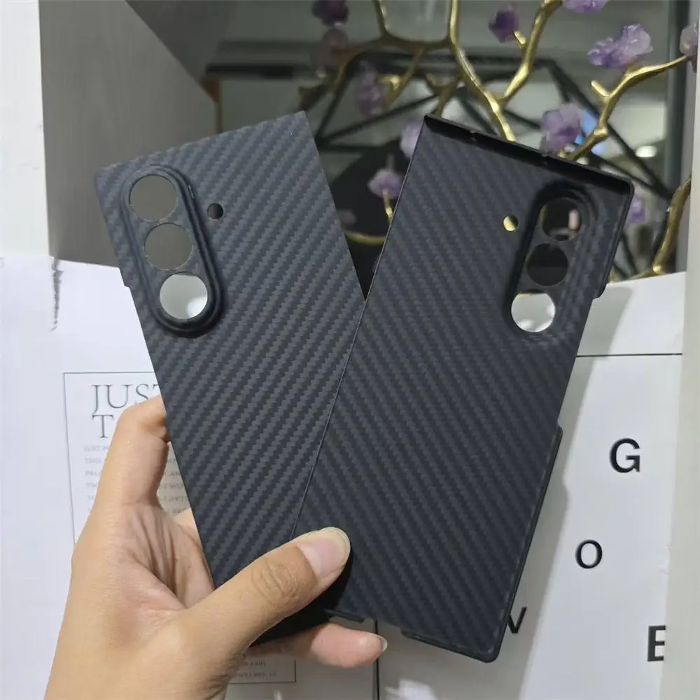 

Genuine Real Aramid Carbon Fiber Slim Case For Samsung Galaxy Z Fold7 Matte Armor Back Cover