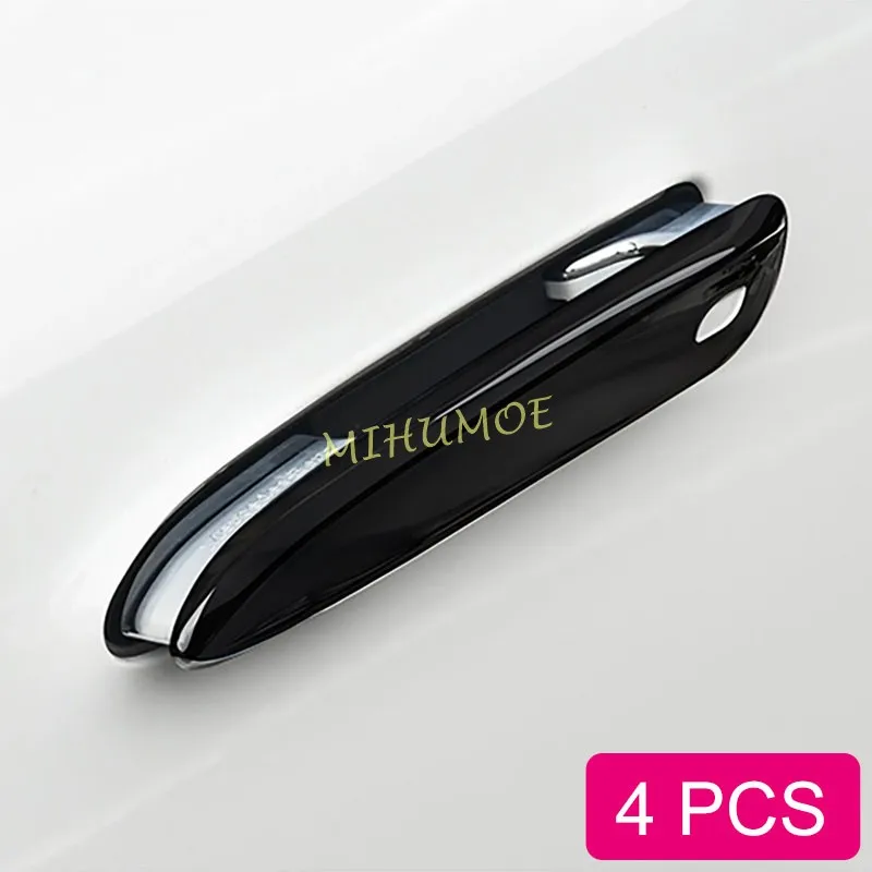 Glossy Black Door Handle Cover Stylish Protector For Mercedes Benz E S EQE EQS W214 S214 W223 V295 X294 V297 X296 2023 2024 2025