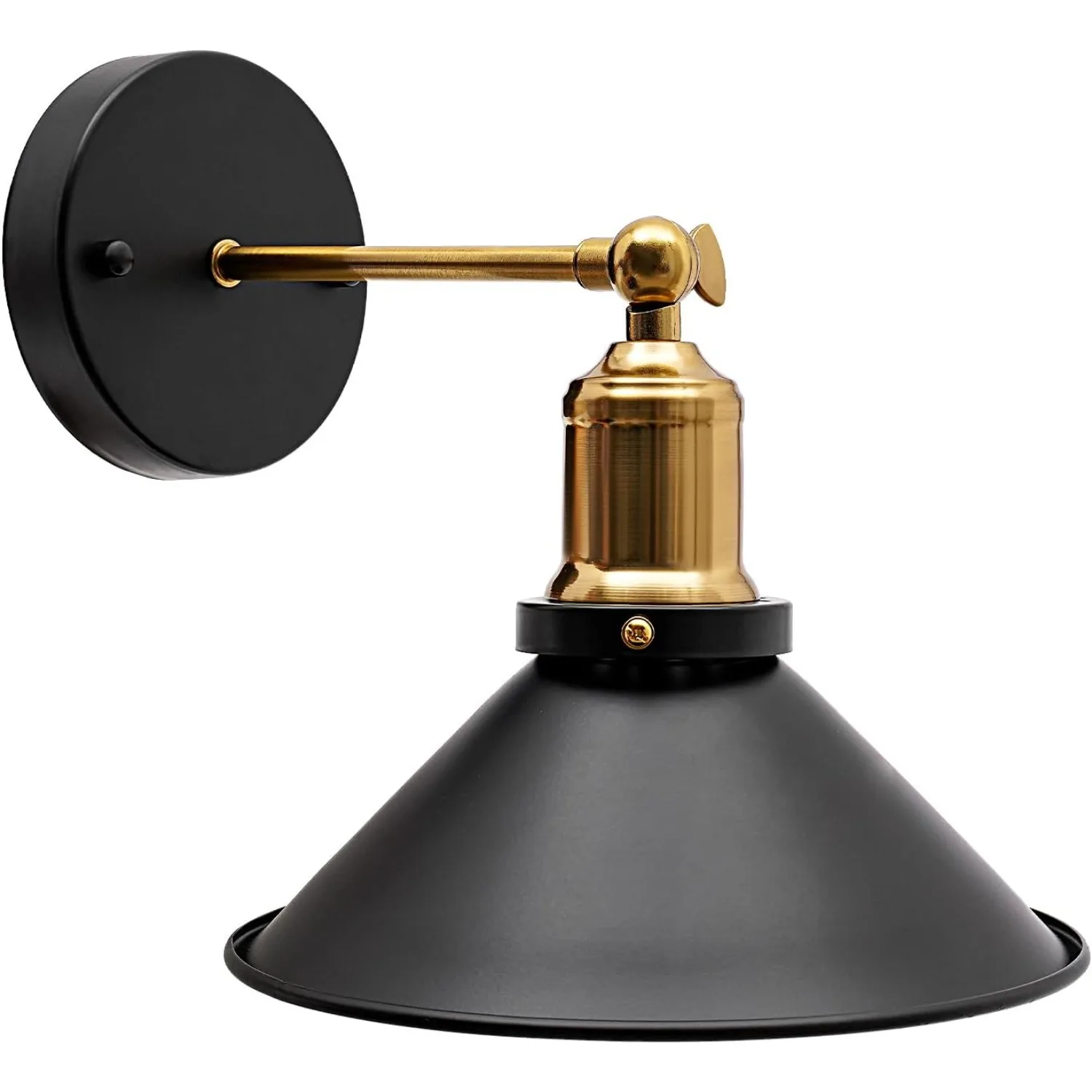 

Винтажный промышленный настенный светильник, регулируемый металлический настенный светильник, черный настенный светильник с металлическим кронштейном для спальни, гостиной, кабинета