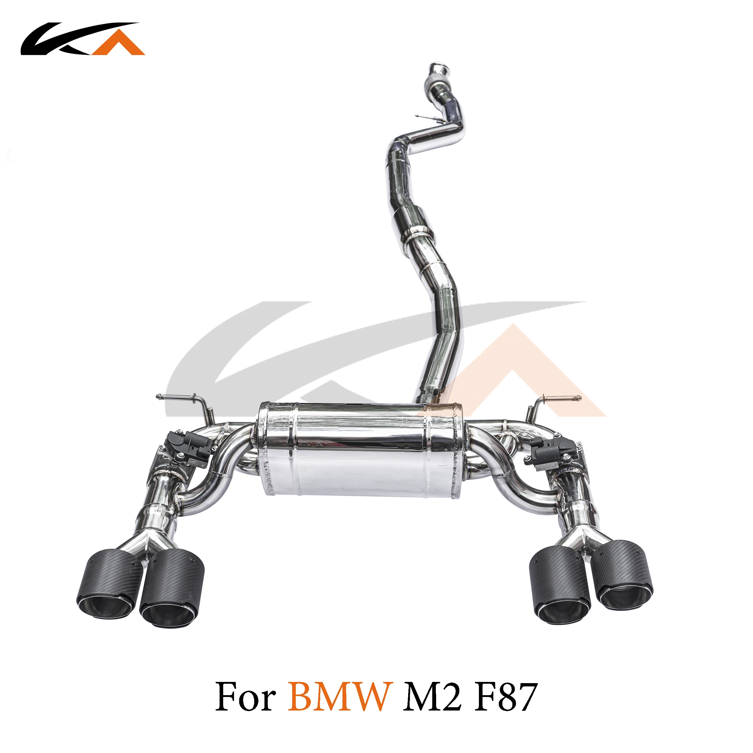 

KA Tuning exhaust system parts stainless catback for BMW M2 F87 N55 rear section performance muffler valve