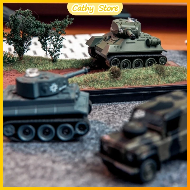 Nieuwe Mini Afstandsbediening Tank Volledige Proportionele Desktop Rc Battle Tanks Infrarood Tank Model Combat Desktop Jongen Verjaardag Speelgoed Geschenken