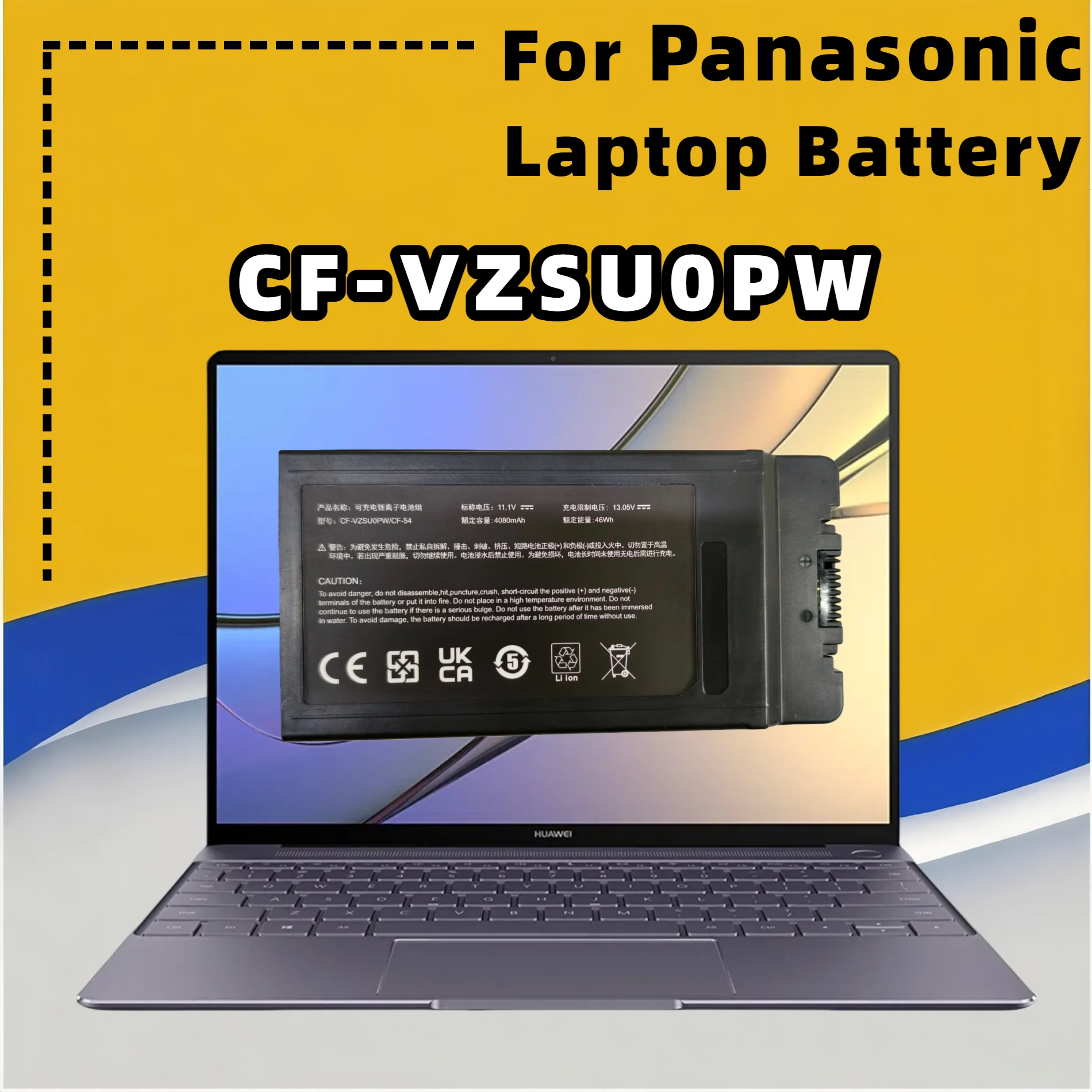 FRLESUI For Panasonic CF-54 CF-54F0961NE CF-VZSU0LW CF-VZSU0PR CF-VZSU0GW CF-VZSU0PW Laptop Battery 13 months warranty