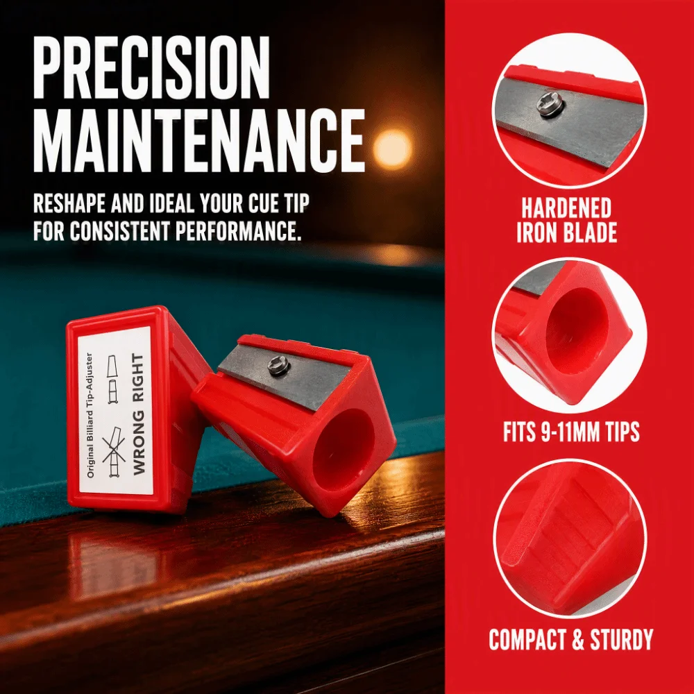 8pcs Portable Size Billiard Cue Tip Trimmer Compact Design Multi-Function Tool Billiard Cue Tip Tapper Billiard Cue Repair Tool