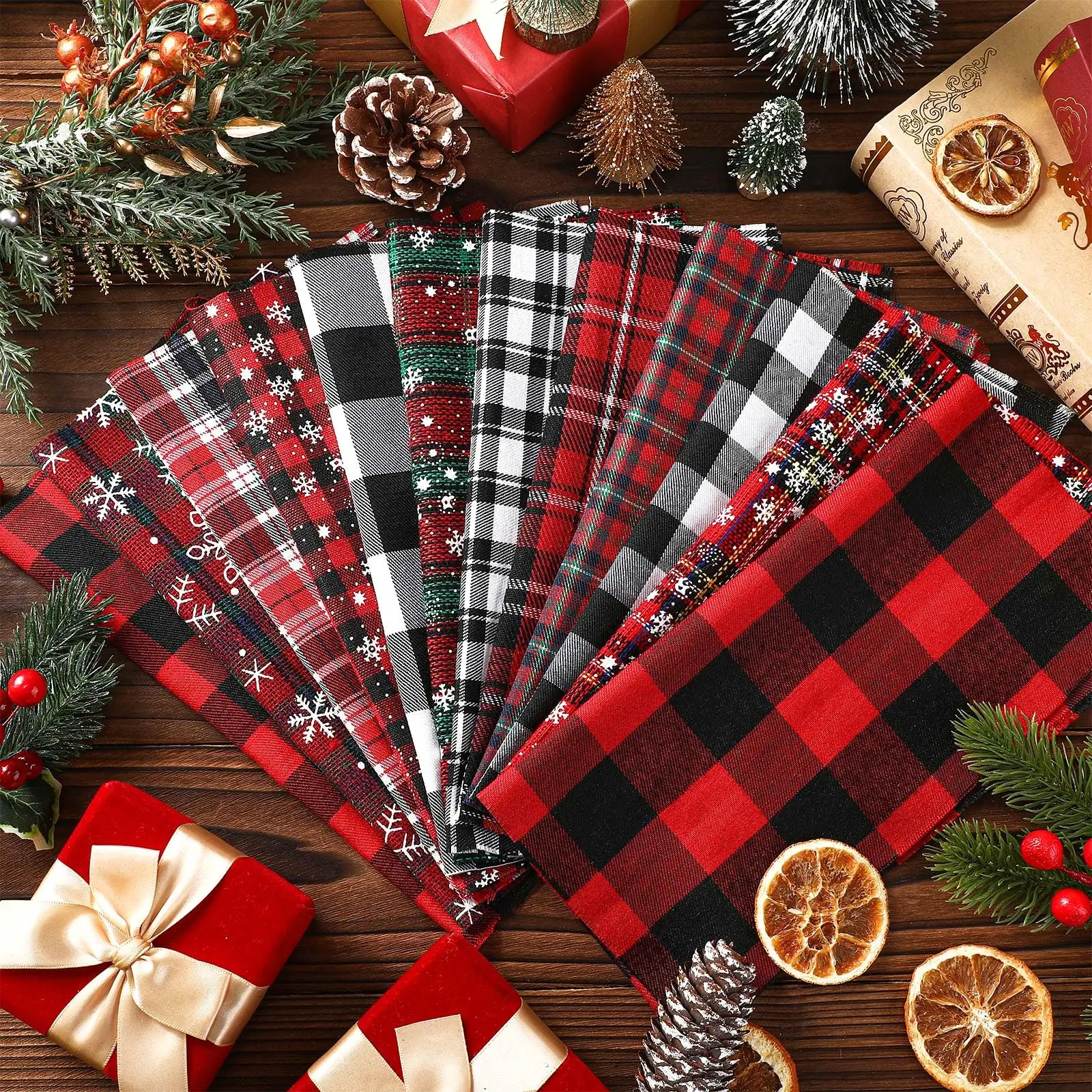 Kain Kotak-kotak Natal, Kain P - Christmas Throw Blanket ulasan dan harga