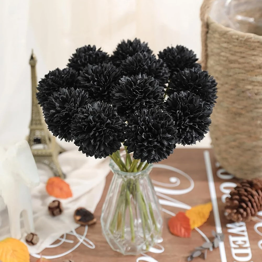 20 Stück Künstliche Blumen aus Seide, Löwenzahn, Hortensie, Dekoration für Zuhause, Tisch, Hochzeit, Brautstrauß, Festival, Garten, Zubehör – Detail 1