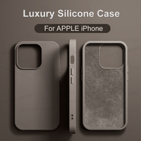 Luxury Shockproof Case For Apple iPhone 11 12 13 14 15 16 Pro Max Plus Liquid Silicone Cases Bumper Soft Cover Phone Accessories