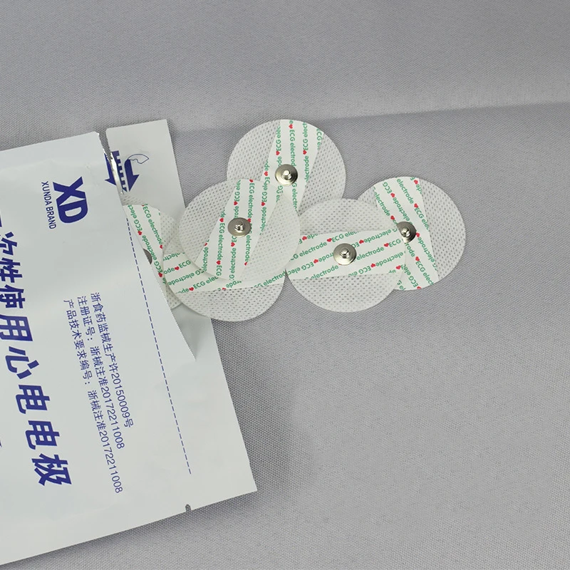 ECG Monitor Medical Electrode Patch Electrocardiogram Machine Accessories 50pcs / 100pcs Nonwoven Fabric