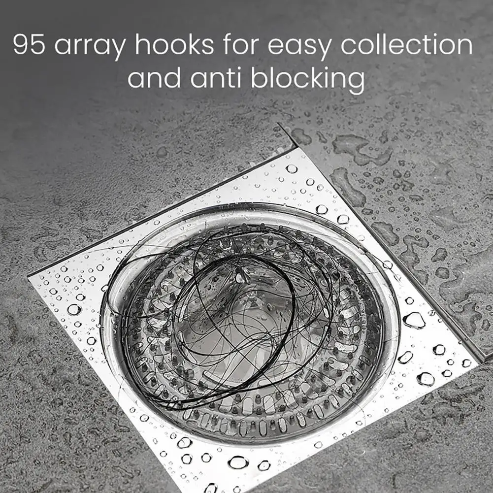 

Mesh Hair Catcher for Drains Shower Drain 20pcs Berg Design Floor Drain Cover for Easy Installation Hair Stopper for Floor